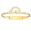 Free Engraving Name Hollow Initial A-Z Letter Bracelet for Women, Stainless Steel Bracelet, Personalized Fashion Jewelry Gift