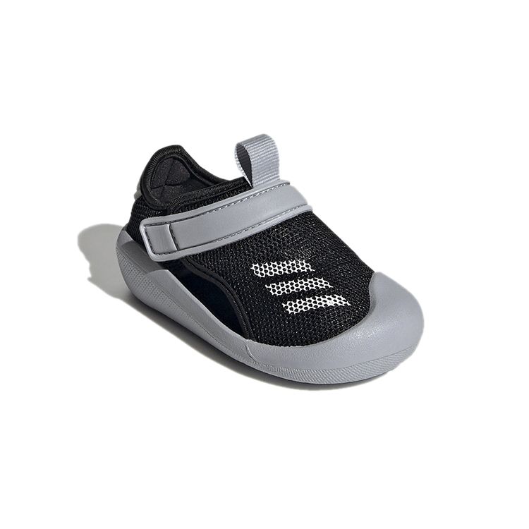 Adidas Non-Slip Shock Absorbing Low-Top Shoes Baby Shoes Black Gray FY8934