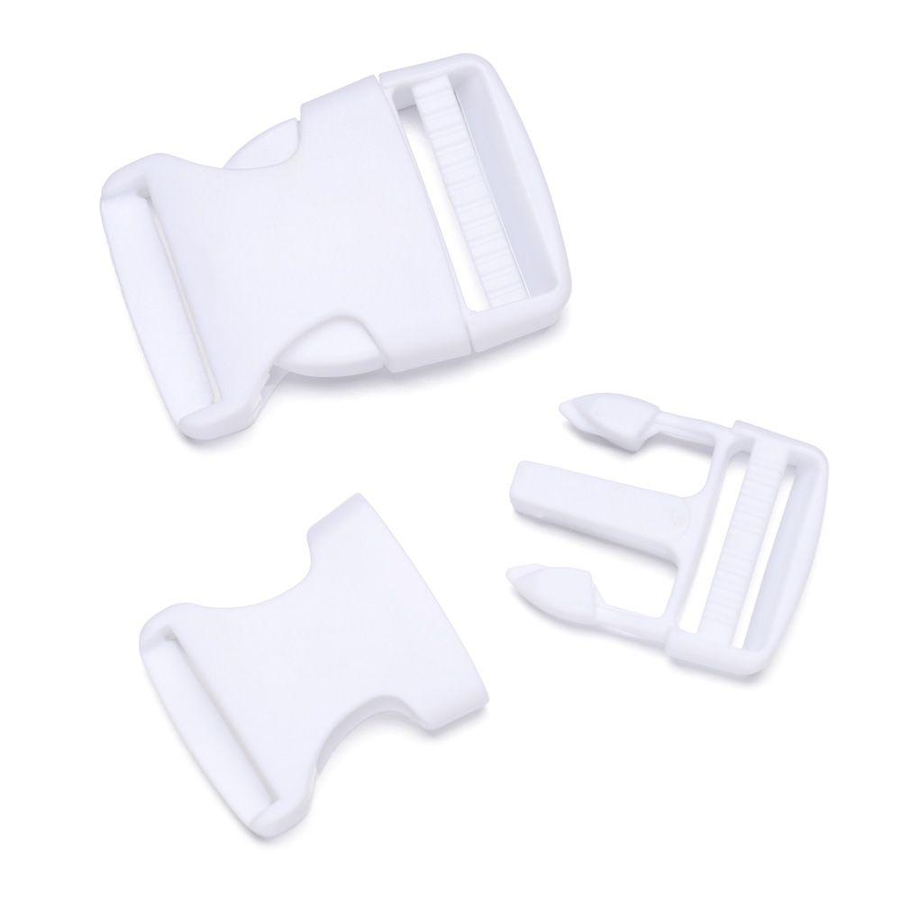 Webbing Plastic White Side Release Buckles Curved Buckle Backpack Belt Parts Paracord Bracelet Lock
