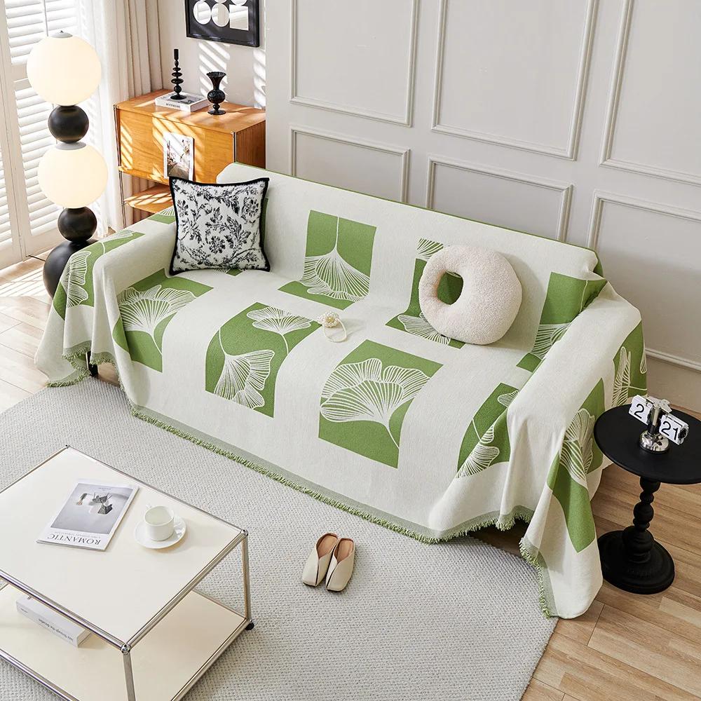 

Универсальный чехол для дивана на 3 подушки из шенилла, пледы для дивана, устойчивый к царапинам чехол для дивана, мягкий футон, протектор для домашнего декора 180X180CM зелёный