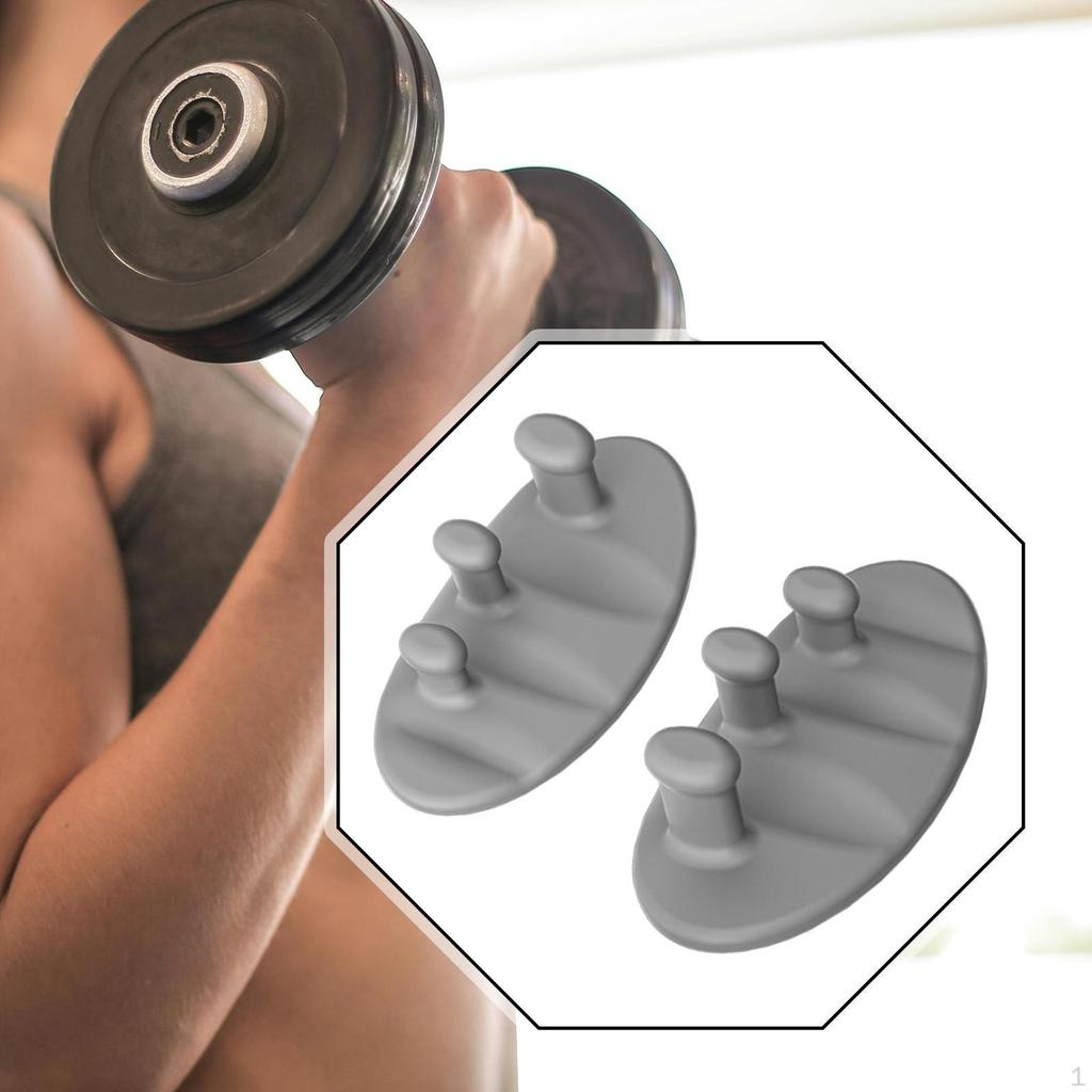 2 Pieces Anti Slip Workout Grips for Men and Women Exercise Palm Protection Weight Lifting