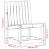 Garden Chair 50.5 X 55 X 77 Cm Pressure Treated Pine Wood