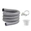 Flexible 70cm/100cm Length PVC Drain Hose Extended Length Drainage Tube for Bathroom Sink & Kitchen Basin Installation