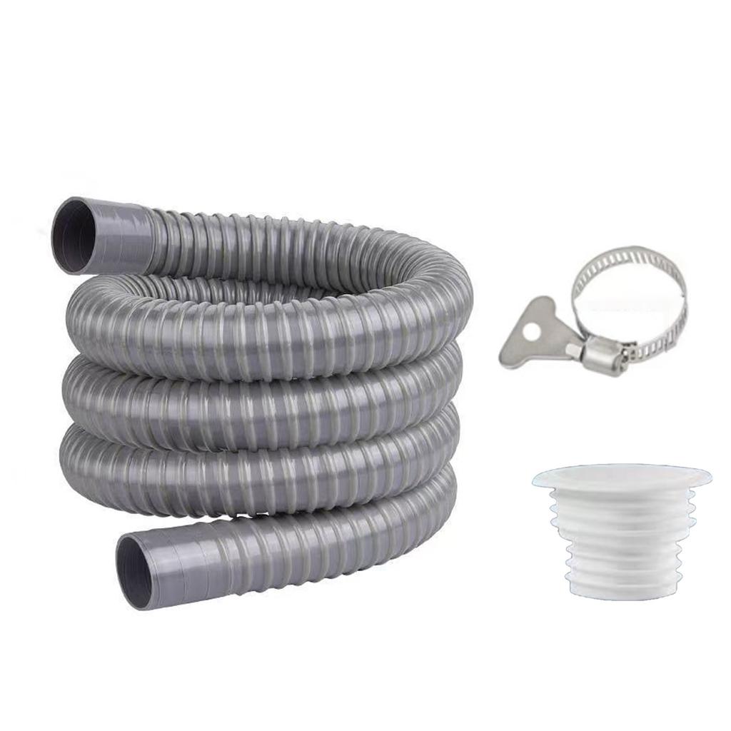 Flexible 70cm/100cm Length PVC Drain Hose Extended Length Drainage Tube for Bathroom Sink & Kitchen Basin Installation