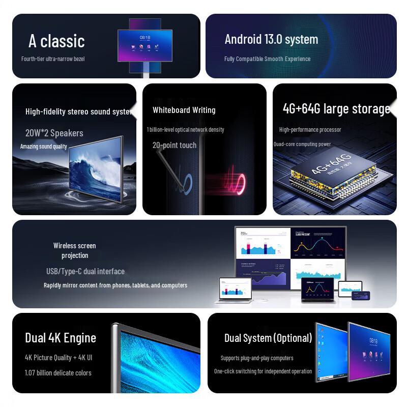 Horion 65-inch 4K Interactive Meeting Display (CN version)