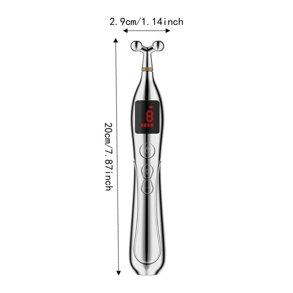 Safe Acupuncture Point Pen 5 Heads Meridian Pen Press Tool Electric Massage Pen Neck