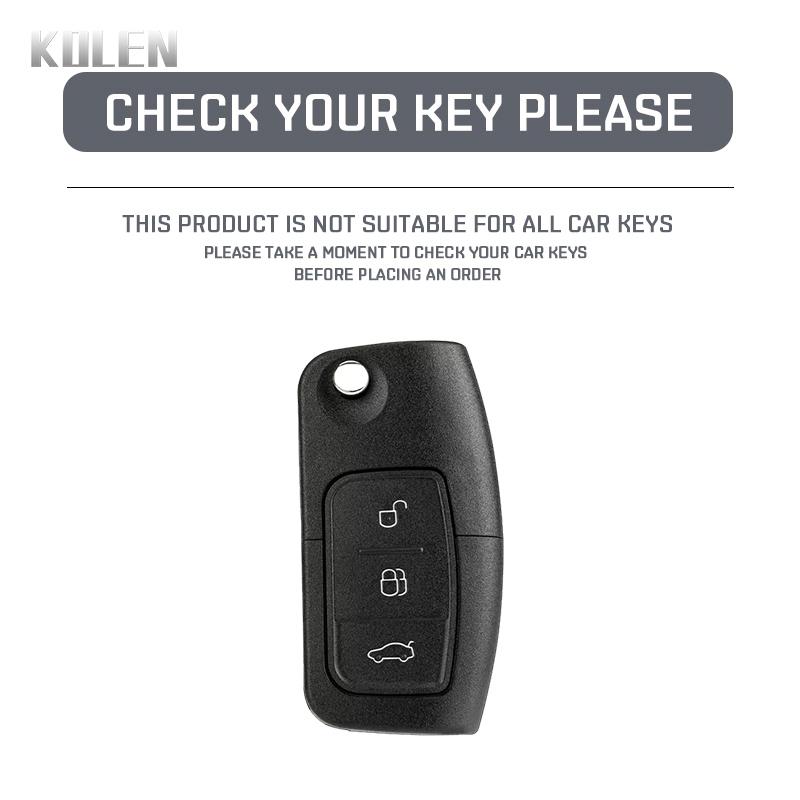 TPU Car Flip Key Case Cover Shell Fob For Ford Fiesta Focus 2 Ecosport Kugua Falcon Escape C-Max Protector Accessories
