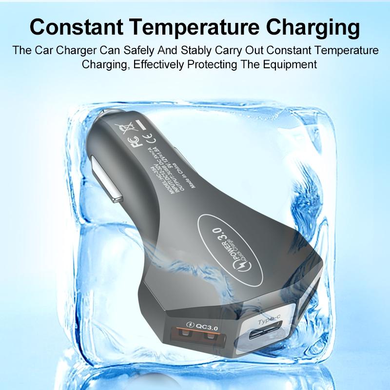 7A Car Charger USB Type C PD Fast Charger Quick Charge 3.0 for IPhone 13 Samsung Huawei