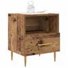 Nightstand Set of 2 Reclaimed Wood Look 40 X 35 X 47.5 Cm Engineered Wood