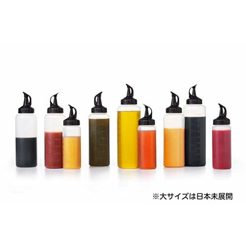OXO Squeeze Bottle, Condiment Container, One-Hand Opening, Drip-Free, Easy Squeeze, Polyethylene, Graduated, 350ml, Medium Size
