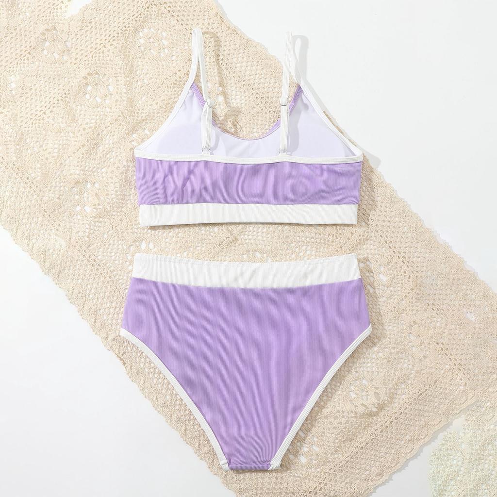 Girls Two Piece Swimsuit Tankini Set Soft Stretchy Fabric Comfortable Fit Lightweight Design for Beach Pool Swimwear