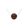 Necklace - Pearls & Colors - Round Freshwater Cultured Pearl - Chocolate Pearl - 925 Sterling Silver - AAA+ Quality - Woman