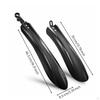 2 Pieces Mountain Bike Mudguards Rainproof Cycle Mudguard Set Waterproof for Rainy