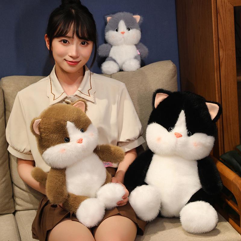 Cute Peach Cat Ugly Cute Kitten Grab Machine Doll Doll Plush Toys Children's Birthday Gift