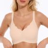 Europäischer & Amerikanischer Plus-Size Bügelloser Jacquard-BH - Nahtlos, Bequem, Aufwärtsstützende Dessous