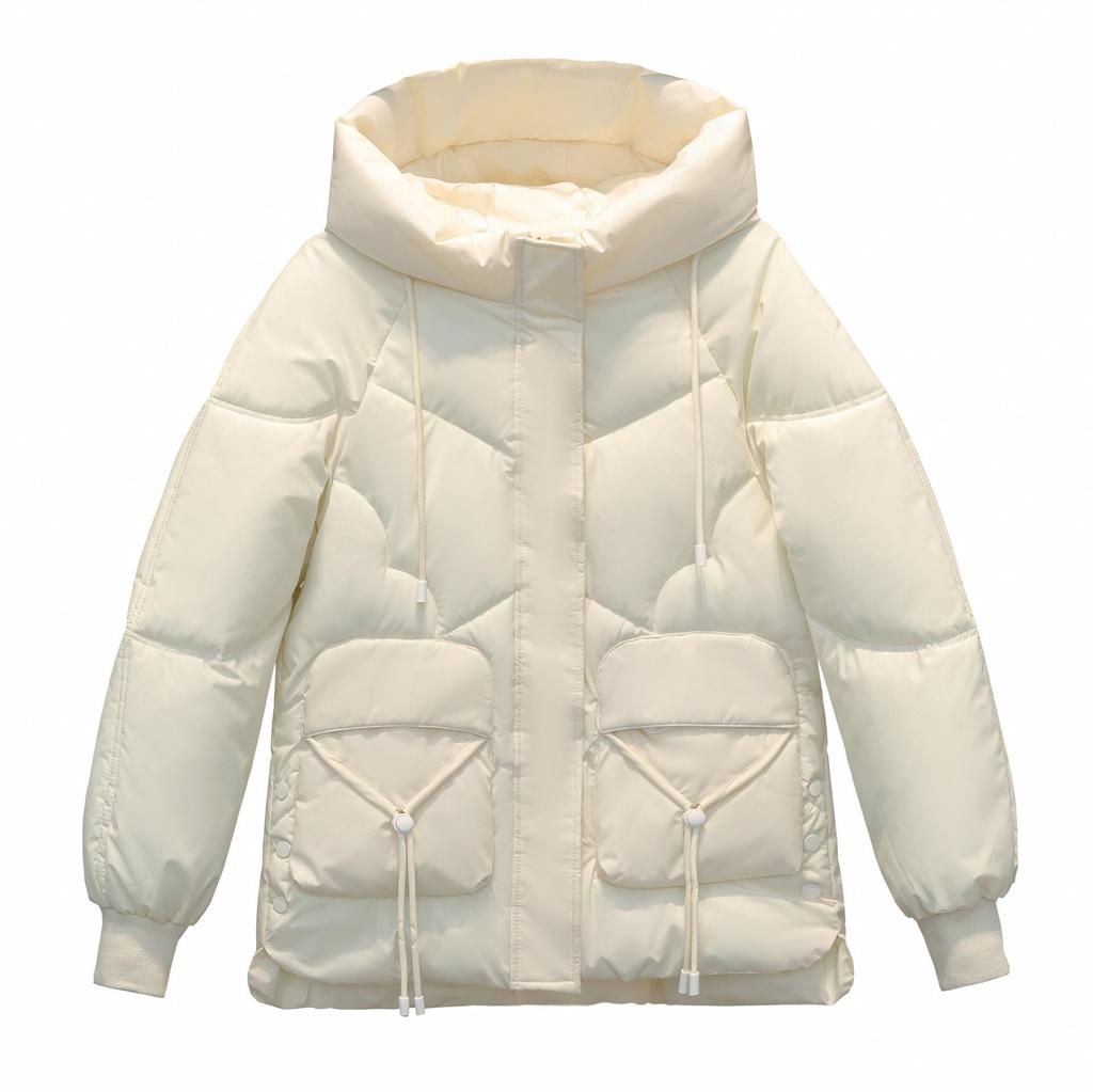 Losse sterrenhemel liefde met capuchon, glanzende kristallen stof, katoenen kleding dames