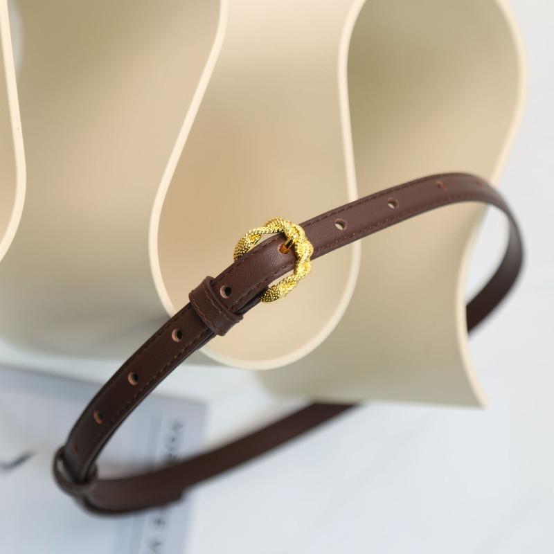 

Mary Import capsules first layer easiest for match copper buckle belt, a must-have thin belt without scratching темно-коричневого кольору
