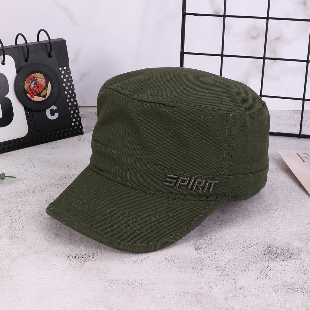 New four-season flat-topped cap with three-dimensional embroidered letters, fully sealed baseball cap, outdoor casual sun hat