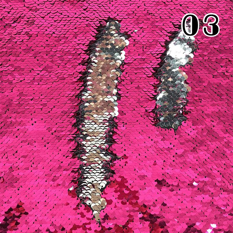 100x130cm Oboustranná 5mm Látka s rybími šupinkami Reverzibilní látka s flitry DIY Řemesla Šití Oděv Boty Pozadí Dekor