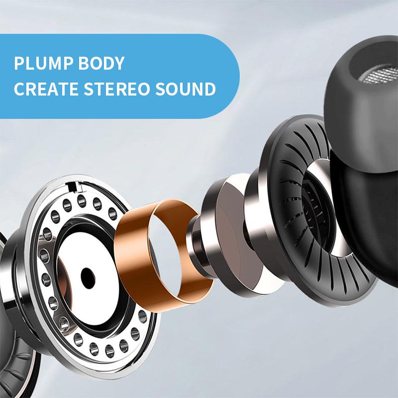 3.5mm Wire Headphone Headset with Mic Wired Headphones Heavy Bass In Ear Stereo Wired Earphone Earbuds Wire Game Phone Earphones