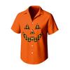 Men's Casual Short Sleeve Halloween Print Shirt for Everyday Wear