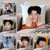 Charmante Koreanische Hübsche Schauspieler PPark Bogum Kissenbezug Sofakissenbezug Verdeckter Knopf Strapazierfähiges Polyester Stuhlkissen