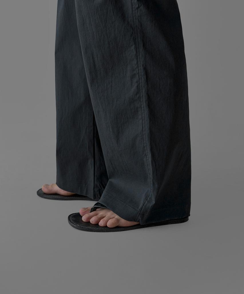 Baulopeulodeogteu Light Cn Double-Pleat Pants [Charcoal]