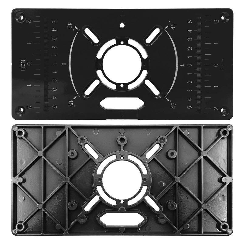 Placă Inserție Masă Router Carpinterie Bănci Prelucrarea Lemnului Aluminiu Lemn Modele Freză Gravură Mașină de Frezat cu Inele