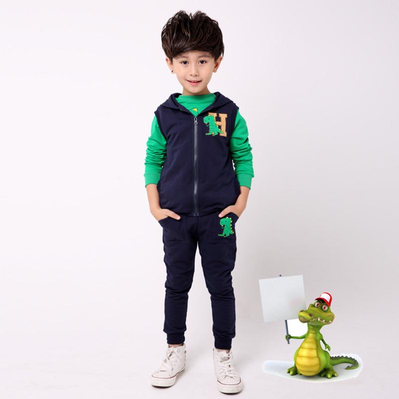 Cute 3pcs Kid Baby Dinosaurs Cotton Autumn Clothe Xmas Gift