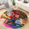 1pc Mario Kart Racing Office Round Area Rug, Bedroom Living Room Home Decor, Room Deco,  Offic a1016110