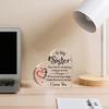 2D Flat Acrylic Heart-Shaped Sister Appreciation Gift Desktop Decoration Plaque, Home Decor Plaque Hanging Wall Art Decorative Garden Decoration for R