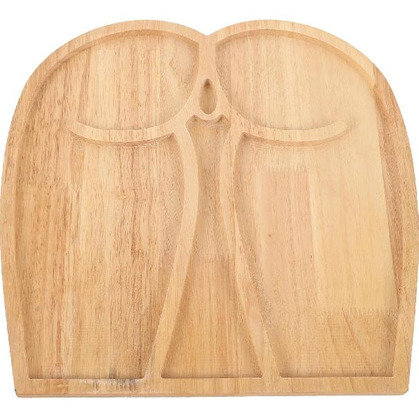 Decorative Tray Wood Charcuterie Board Funny Serving Platter Butts Shape Wood Tray Fruit Cheese Serving Board Food Platter for Home Kitchen Wooden