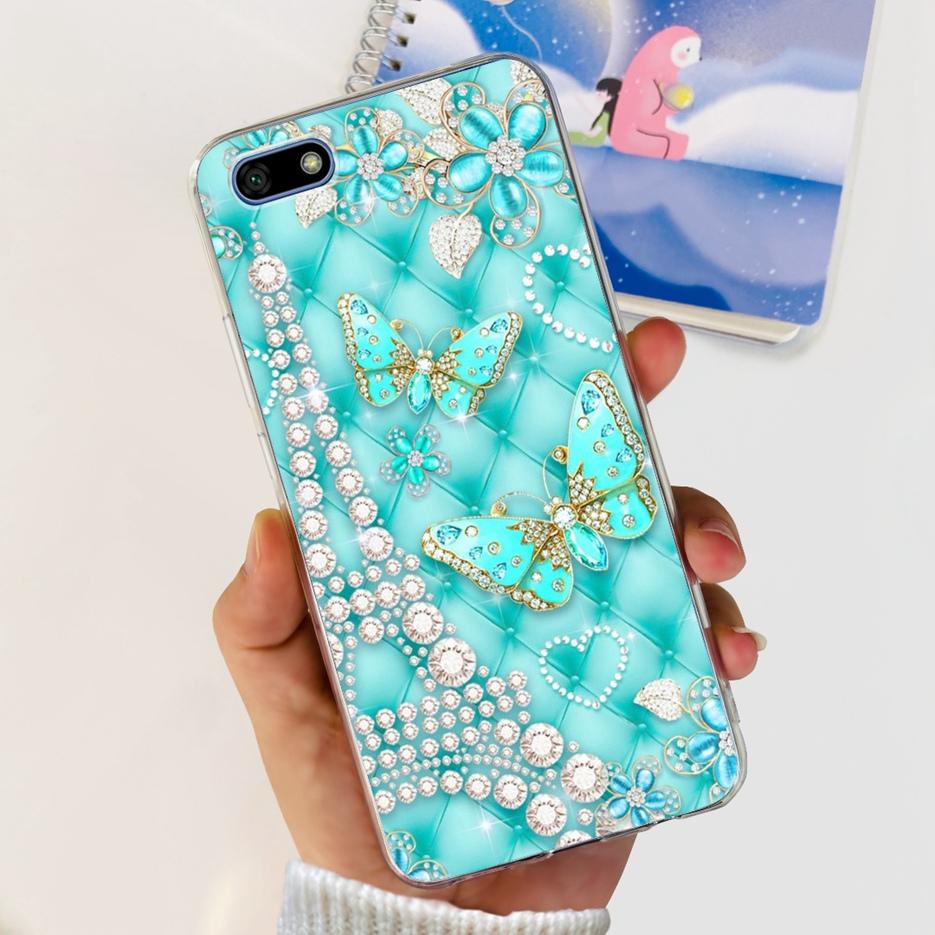For Huawei Y5 Lite 2018 Case DRA-LX5 Luxury Painted Back Cover Clear Silicone Soft Phone Case For Huawei Y5 Prime Y 5 2018 Shell