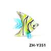 Mini Ocean Fish Figurine Cute Glass Sea Fish Ornaments for Diy Home Desktop Fairy Garden Micro Landscape Aquarium Decor Supplies