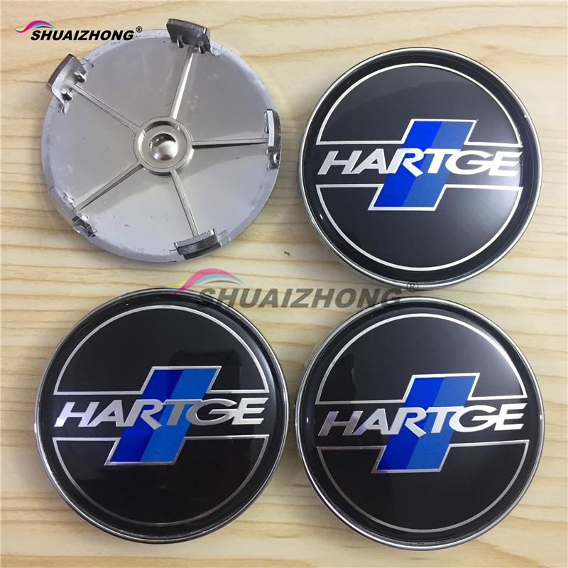 4pcs 68mm Wheel Center Caps - Replacement Hub Caps & Emblems For ENKEI Style Wheels (45mm Stickers)