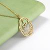 Viking Celtics Irish Knot Pentagram Necklaces for Women Men Stainless Steel Jewelry Vacuum Gold Color Amulet Boyfriend Gift