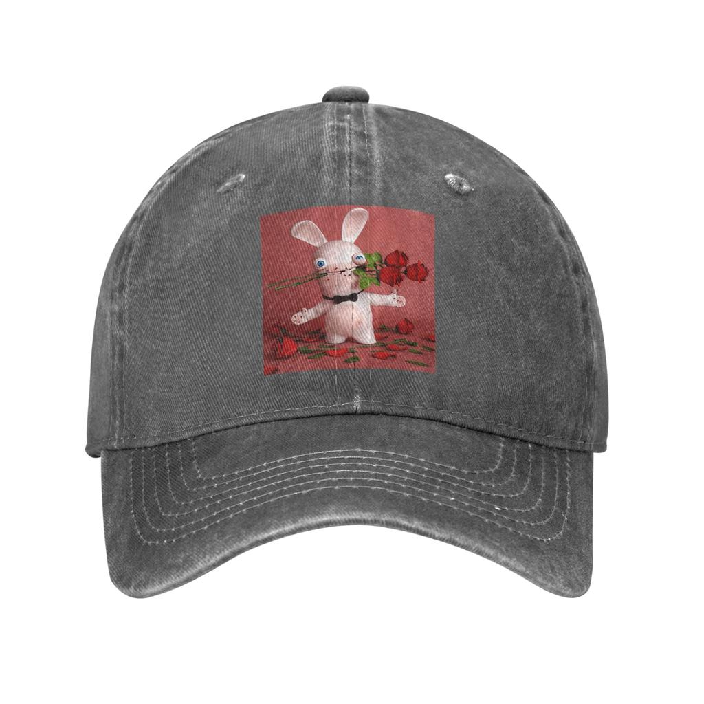 Raving Rabbits St-Valentin Denim Cap Casual Baseball Caps Adjustable Hat Summer Unisex Baseball Hats