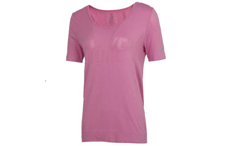 Nike T Shirts Women s Pink Crew Neck Thin Straight Fit CV9373-693 S