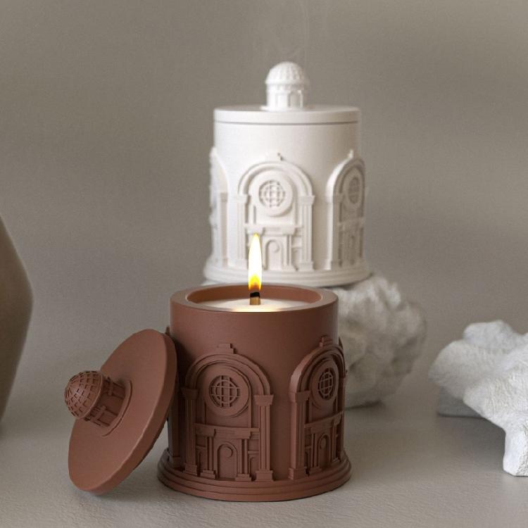 Multipurpose Silicone House Mould for Jewelry Plate Candle Holder Home Storage Decoration for Craft Supplies Art