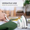 Mini-Reisedampfbügeleisen, Dualspannung, Temperaturregelung, Antihaftbeschichtete Bügelsohle, Kabelaufwicklung – Perfekt zum Nähen & Basteln