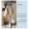 Women's Cotton-Linen Work Shorts, Summer 2026 New High-Waisted A-Line Wide-Leg Shorts