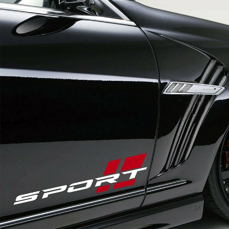 Racing Sport Car Door Side Sticker Reflective Car Body Decor Stripe Vinyl Decal