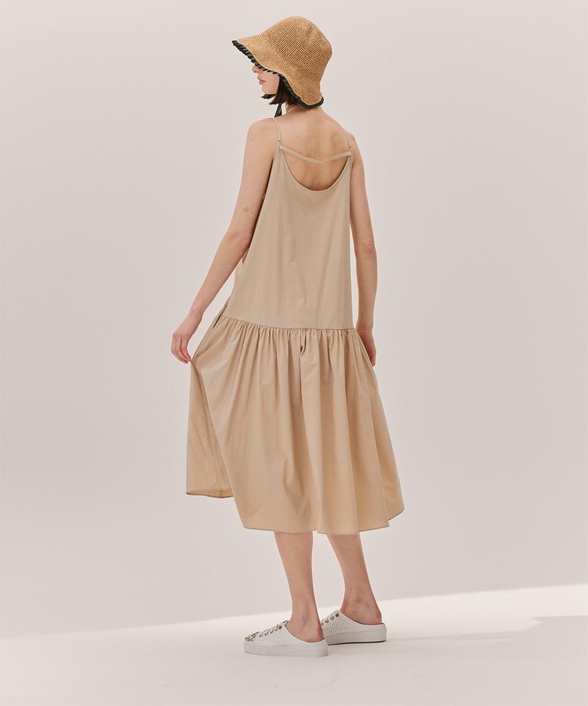 CETU Sleeveless Dress Beige