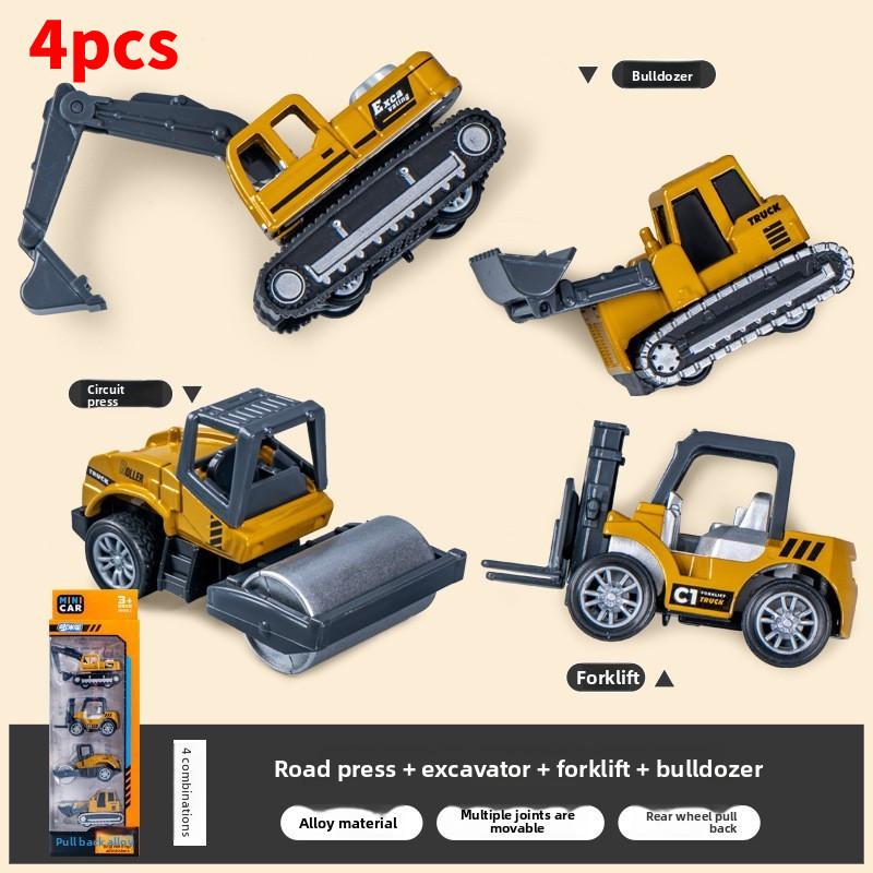 Children Toys Force Alloy Firetruck Inertia Drive Interactive Play Festival Gift