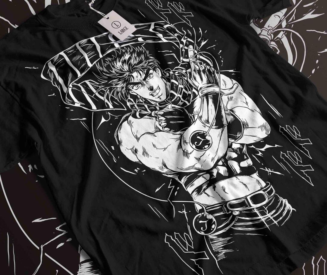 Joseph Joestar T-shirt Jojo Bizarre Adventure Anime Manga GifT-shirt All Size XL
