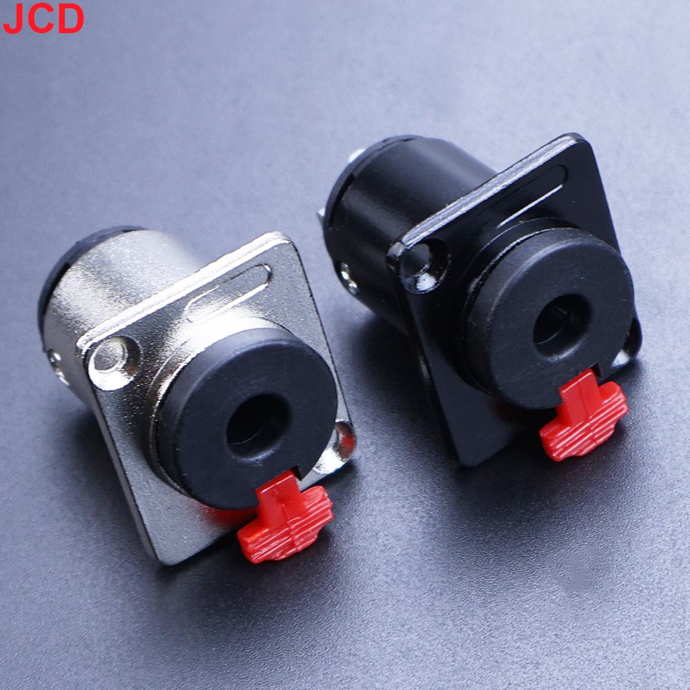 1P 6.35mm Stereo Female Jack Panel Mount TRS 1/4 Inch Female Socket Chassis Microphone MIC Audio Cable Connector Terminal Guitar