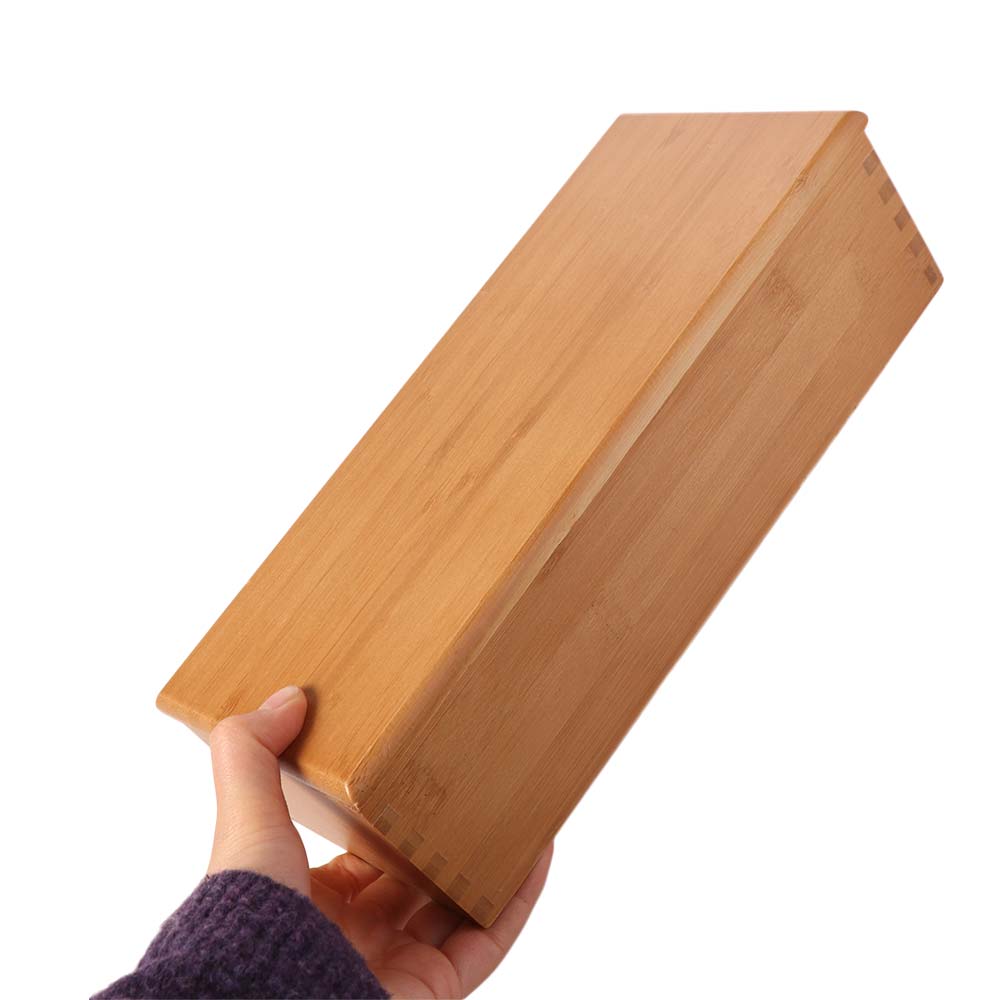 Large Capacity Bamboo Chopsticks Box Safety with Lid Tableware Spoon Storage Container Environmental Bamboo Storage Box