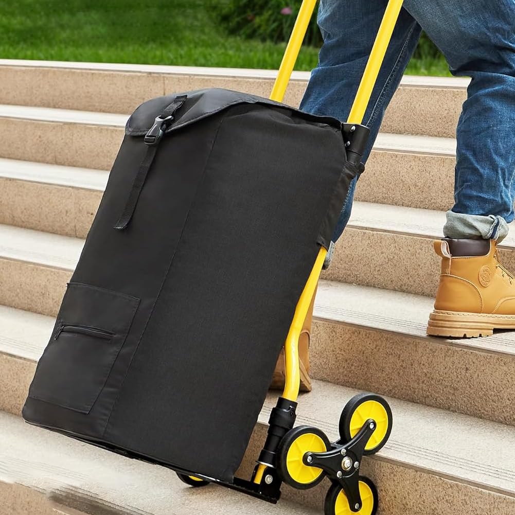 JZOOOZ Carrinho de Mão para Escadas Dobrável com Design Ajustável e Compacto para Transportar Bagagem em Emergência e Carrinho de Mão para Exterior,