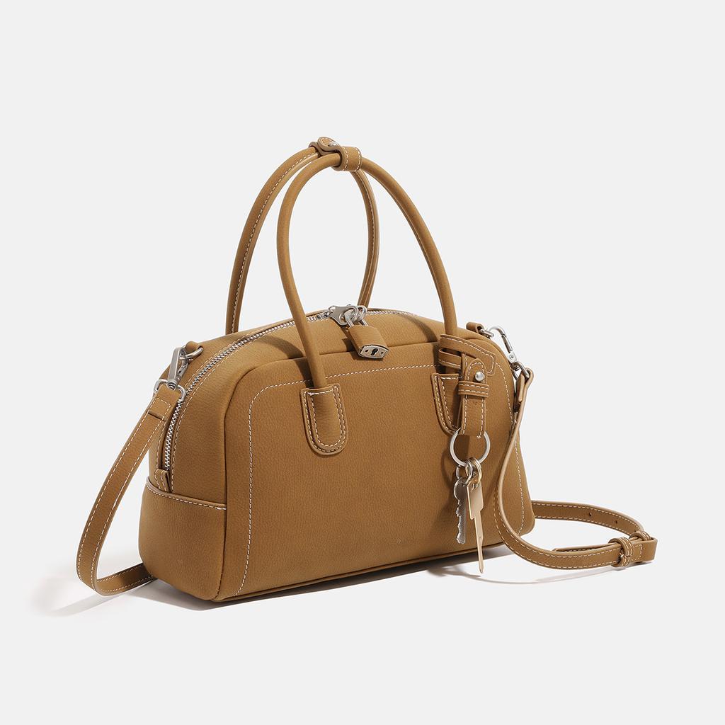 Spring and Summer Handbag, Women's Retro Small Square Bag, Single-shoulder Crossbody Bowling Bag