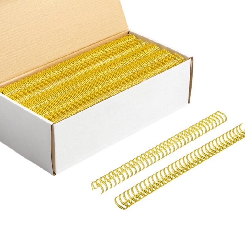 100Pcs Professional Binding Rings Heavy Duty Metal Binding Coils for Office School Supply 23 Holes 24 Holes OR 34 Holes